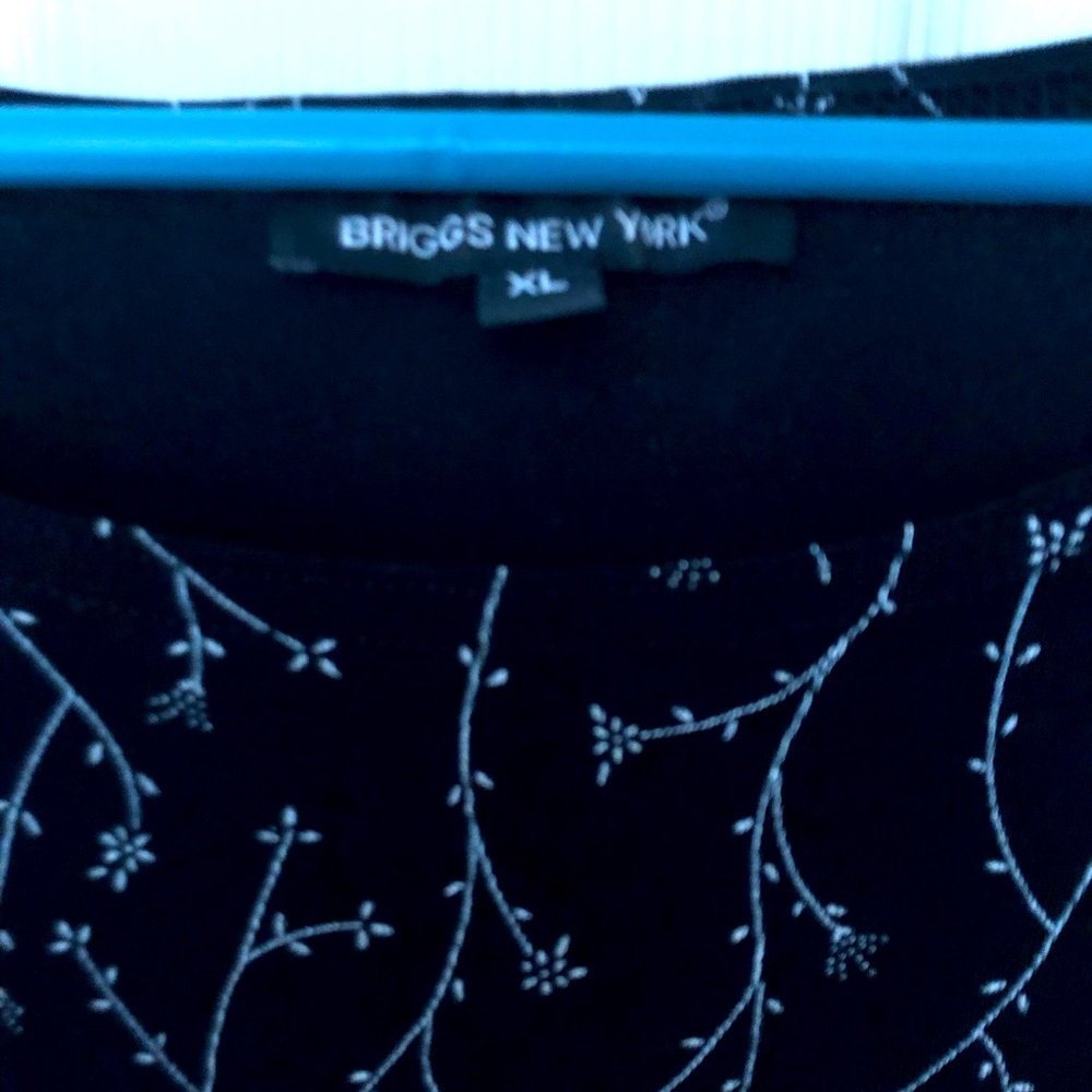 BRIGGS. Travel knit top